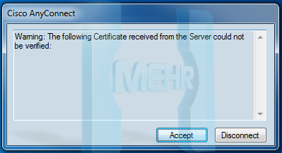 eror certificate